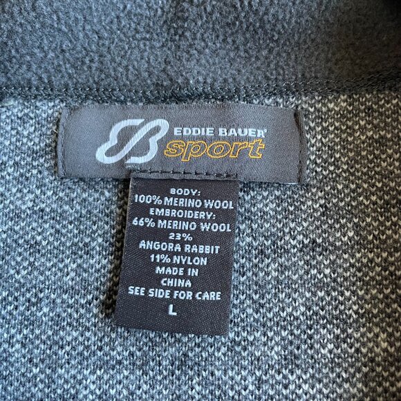 Eddie Bauer Sport Women's Zip Cardigan, Wool/Angora - Size Large - Picture 4 of 8
